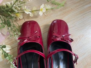 Pinteresty Cherry Red Mary Jane Shoes🍂