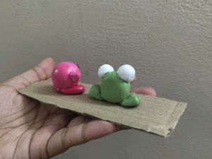 Kirby 🩷 &amp; Froggie 🐸 Desk Buddies Combo