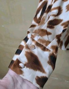 Zara Cheetah Print Shirt