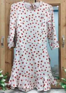 Polka Dot Open Back Dress