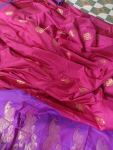 Elegant Pink and purple Saree