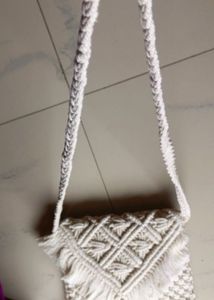 Macrame Crossbody Bag