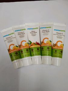 Mamaearth Vitamin C Face Wash And Cream Combo Of 5