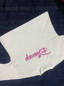 White Disney Crop Top