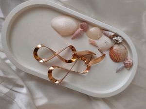 Infinity - Brass Plated Earrings