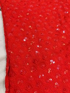 Red Chikankari Kurthi