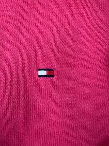 Tommy Hilfiger Dark pink V-Neck Sweater