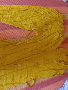 Mustard Kurta Set