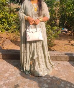 Elegant Gown with Dupatta