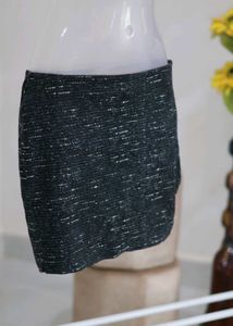 Black Grey Skirt