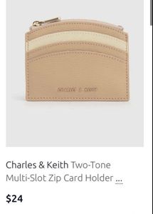 Charles And Keith Two Tone Wallet