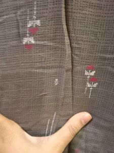 Sleeveless Gray Printed Kurti