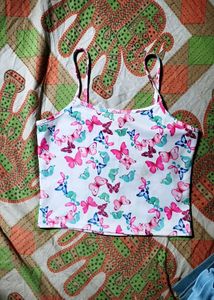 Butterfly Print Top
