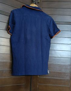 Teenie Weenie Women Blue Teddy Logo Polo T-shirt