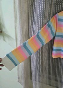 Striped Pastel Crop Top