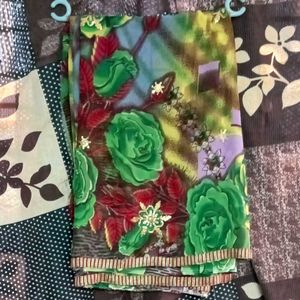 Floral Print Saree