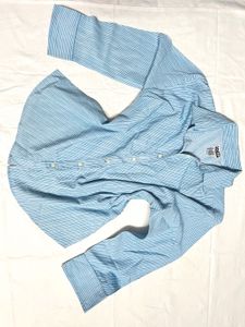 Striped Light Blue Shirt🩵🤍
