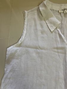 White Sleeveless Top