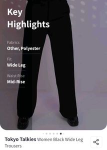 tokyo talkies wide leg pants