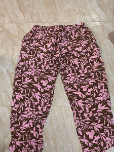 Floral Print Casual Pants