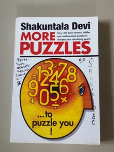 MORE PUZZLES Book By Shakuntala Devi