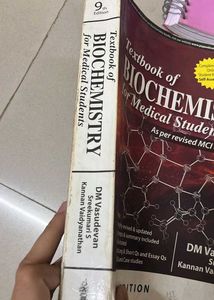 DM Vasudevan Biochemistry