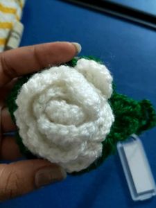 Crochet Flower Keychain