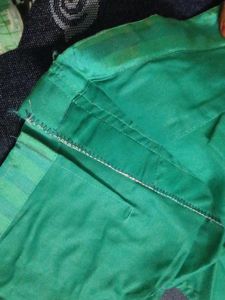 Sea Green Stitched Blouse