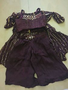 Elegant Ethnic Palazzo Blouse Set