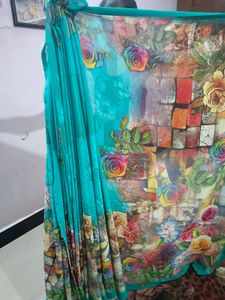 Floral Print Saree