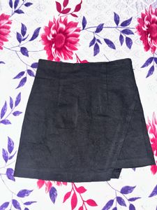 Black Denim Skirt