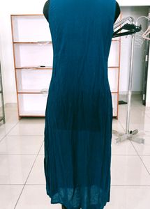 Blue Embroidered Kurti