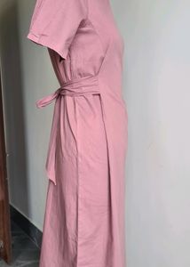 Korean Tie Around Cotton Dress
