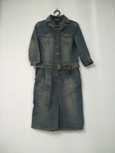 Y2K Denim Shirt Dress