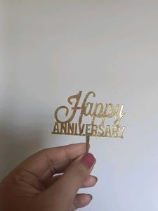 Happy Anniversary Cake Decor