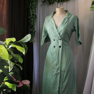 Green Shirt Dress