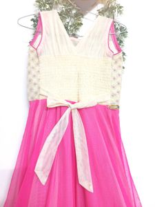 Pink &amp; Gold Embellished Party Dress