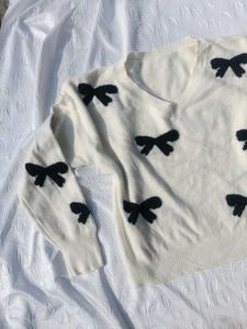 Pinterest Bow Knitted Sweater