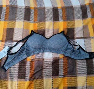 Comfortable Grey Sports Bra