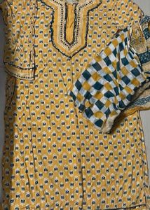 Combo Yellow Cotton Suit Set With Dupatta