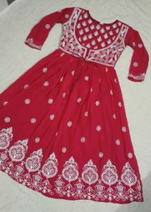 Lucknowi Kadayi Frock Pant &amp; Dupatta