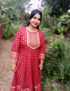 Elegant Red Printed Kurta
