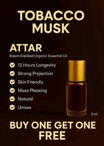 Tobacco Musk Attar - Organic Essential Oil