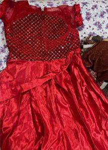 Red Sequin Party Dress