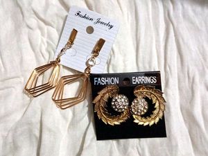 Gold Earrings Combo