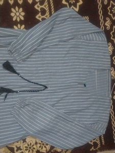 Striped Abaya for college student
