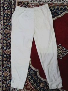 Comfy White Casual Pants