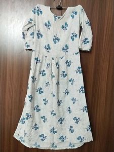 Floral Print Cotton Kurta