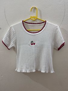 White Crop Top