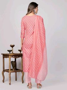 Embroidered Kurta Golden Touch With Double Liner